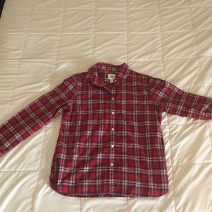 Long sleeves Lands’ End Canvas plaid shirt